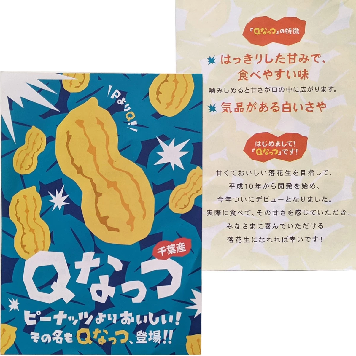 Ｑなっつセット (煎ざや200g・素煎100g・バタピー100g)　千葉県産落花生