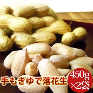 2024年度産 新豆 手もぎゆで落花生（ナカテユタカ）450g 2袋セット